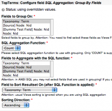 Group By Settings in Views